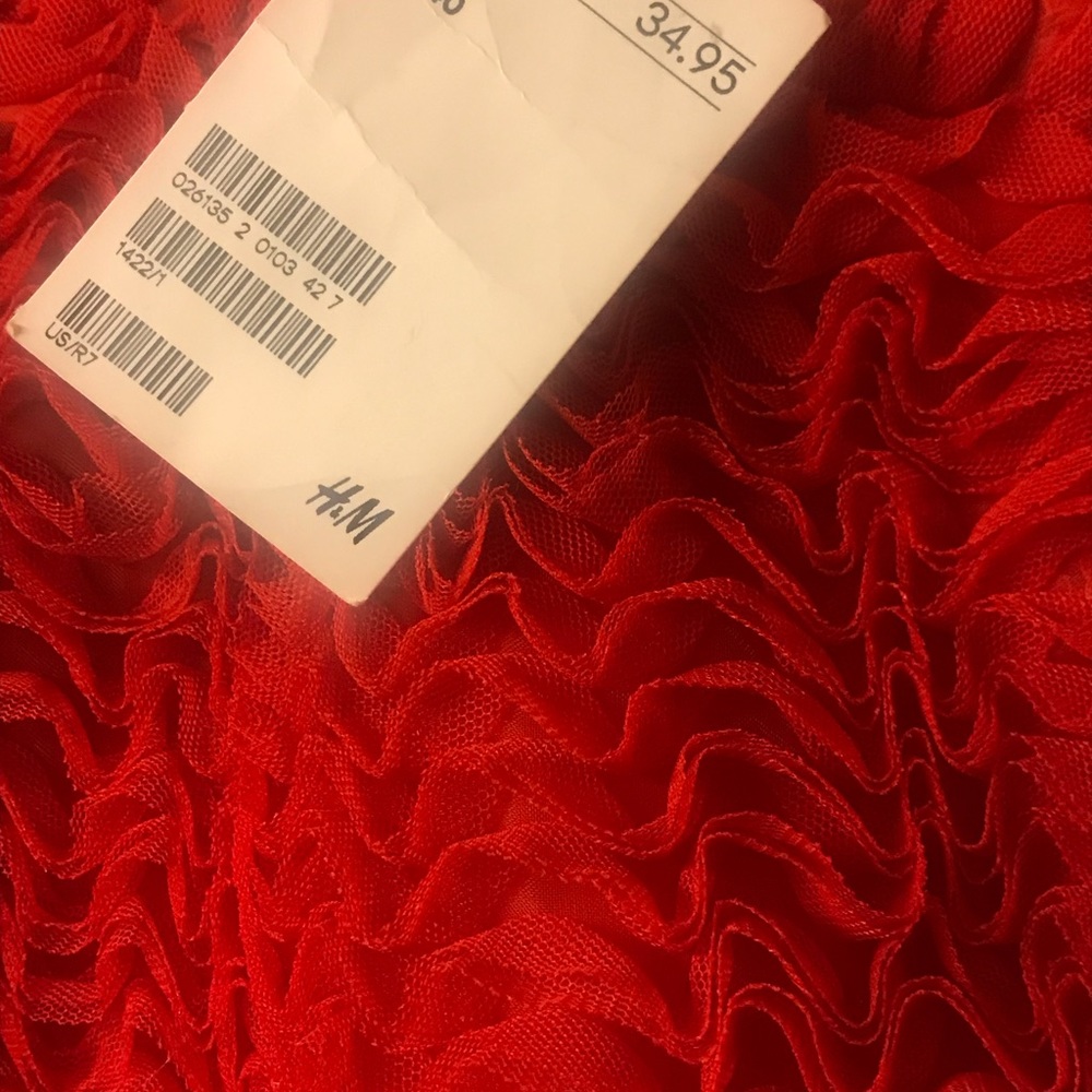 Red Ruffled Mini NWT - Picture 4 of 4